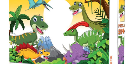Puzzle Dinosaurier 50 Teile 30x20 cm für Kinder ab 3 Jahren