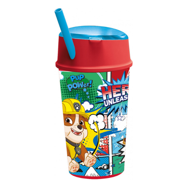 Paw Patrol Trink- & Snackbecher mit Strohhalm – 400 ml