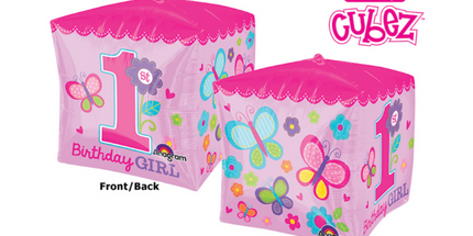 Balon folija - Birthday Girl, Cubez