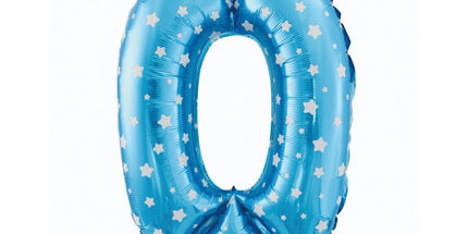 Balon folija - številka 0, zvezdice