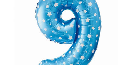 Balon folija - številka 9, zvezdice