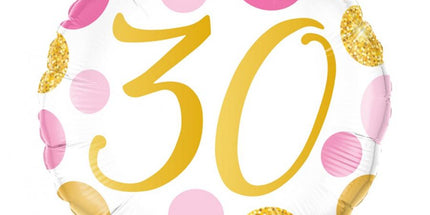 Balon folija - Številka 30, roza barva