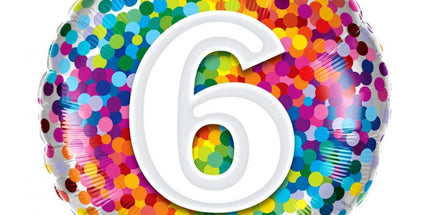 Balon folija - Številka 6, 46cm