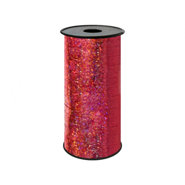 Trak za balone 92m, holografska, rdeča barva
