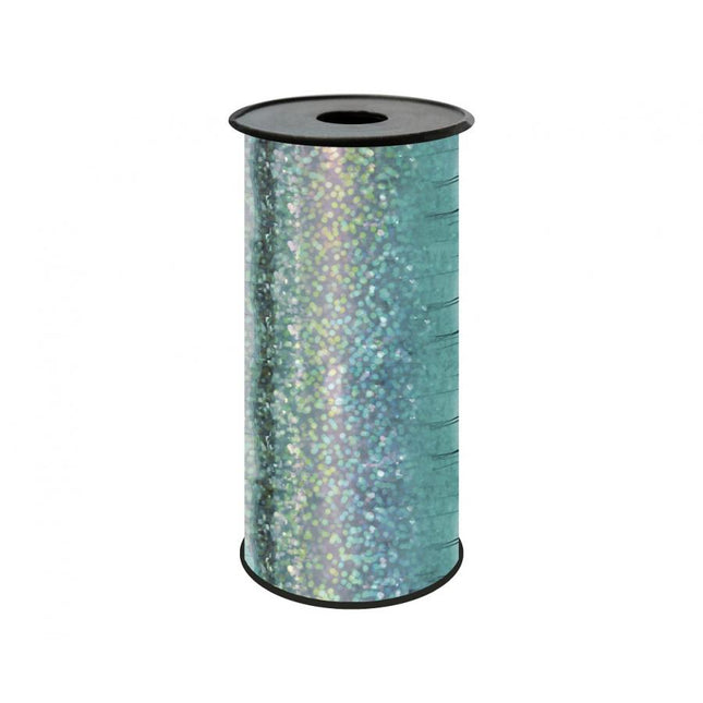 Trak za balone 92m, holografski svetlo modra barva