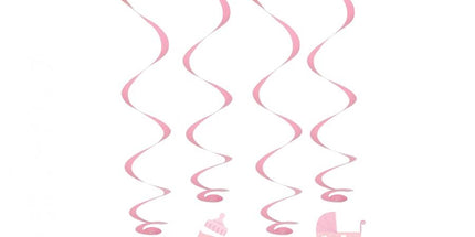 Viseča dekoracija - Baby Girl, roza barva