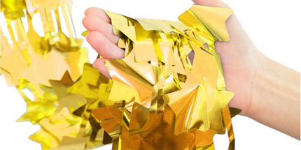 Vorhang Stern, goldfarben, 100x200 cm, Partydekoration