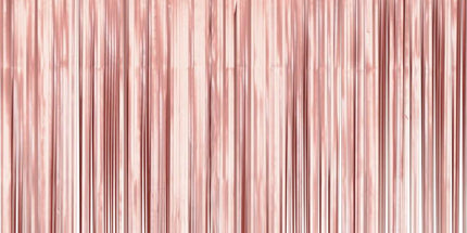 Party Vorhang in Roségold Matt – 100x200 cm Deko Highlight