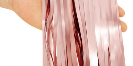 Party Vorhang in Roségold Matt – 100x200 cm Deko Highlight