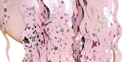 Vorhang Wirbel – Rose Stars, 100×200 cm, Party- und Raumdeko