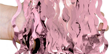 Ballvorhang Wirbel Rose Gold 100x200 cm für Party & Dekoration