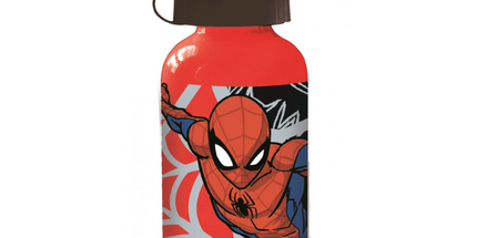 Spiderman Aluminium Trinkflasche – 400 ml, Kinder Wasserflasche