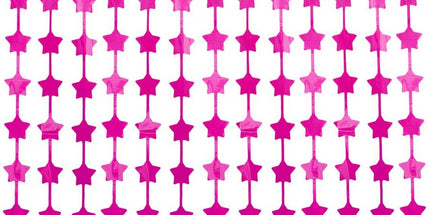 Vorhang Sterne – Magenta, 100×200 cm, Party- und Raumdeko