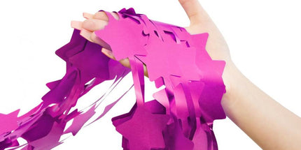 Vorhang Sterne – Magenta, 100×200 cm, Party- und Raumdeko