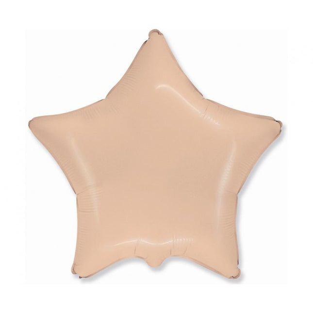 Balon folija - Zvezda, svetlo oranžna
