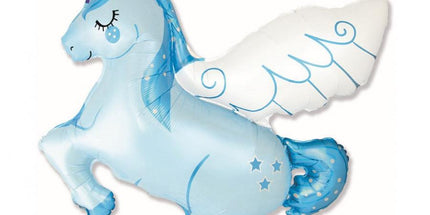 Balon folija - Samorog, mavrični rog, moder