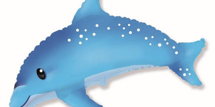Balon folija - Delfin, modra barva, 96cm