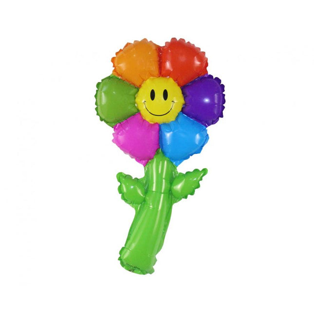 Balon folija - Mavrična Marjetica 19x38 cm