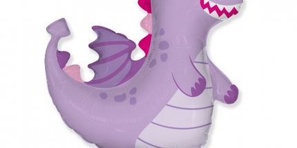 Balon folija - Zmaj, vijolična barva