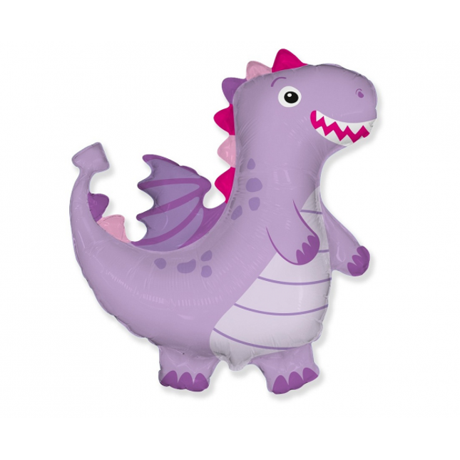 Balon folija - Zmaj, vijolična barva