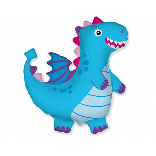 Balon folija - Zmaj, modra barva