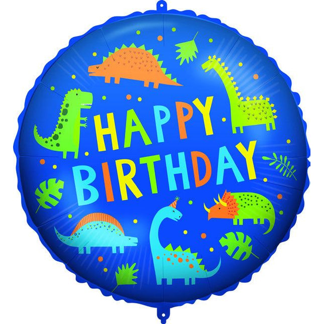 Balon folija - Happy Birthday Dino, 46cm