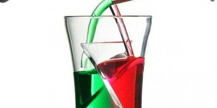 Twister Shotgläser – 5 Stück, Doppelkammer, Party Deko