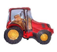 Balon folija - tractor, kmetija, rdeča barva, 35cm