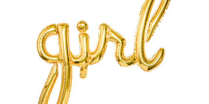 Viseč Napis Iz Balonov - Girl, Gold