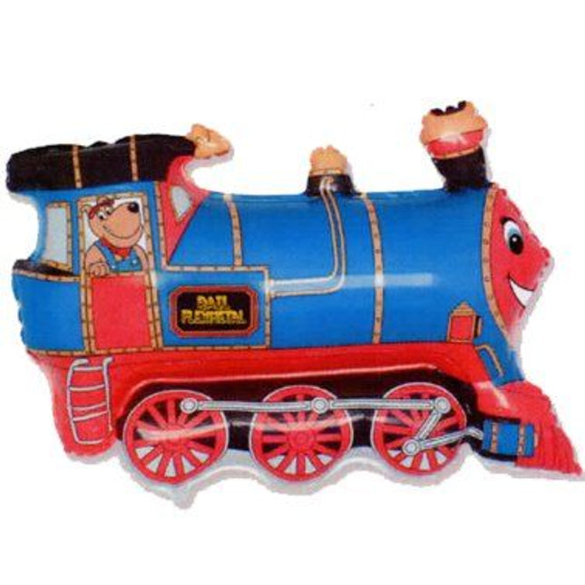 Balon folija - Vlak, modra barva, 35cm