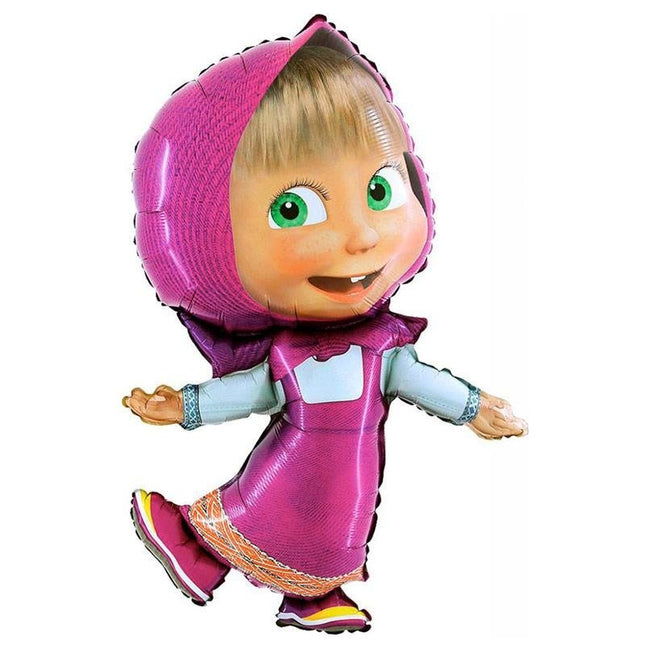 Balon folija Maša, risanka Maša in Medved, 110cm