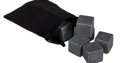 Whisky-Steine Set – 6 Kühlsteine mit eleganter Geschenkverpackung