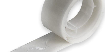 Doppelseitige Klebepunkte, Transparent – 100 Stück, 11 mm