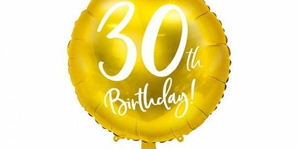 Balon folija za 30. rojstni dan, 45cm
