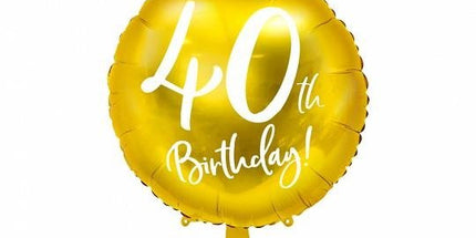 Balon folija za 40. rojstni dan, 45cm