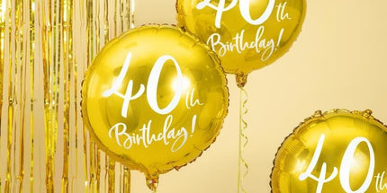 Balon folija za 40. rojstni dan, 45cm