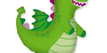 Balon folija - Zmaj, zelena barva