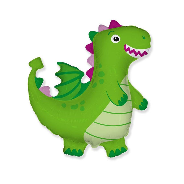 Balon folija - Zmaj, zelena barva