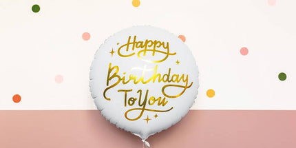 Balon folija za rojstni dan Happy Birthday, 35cm