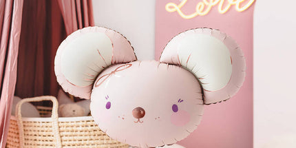 Folienballon „Maus“ – 75x46 cm, Partydekoration Kinder