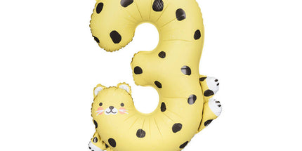 Balon folija - Številka 3, cheetah