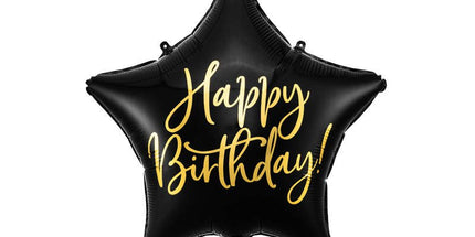 Balon folija - Zvezda, črna barva