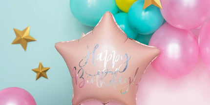 Balon folija - Zvezda, roza barva