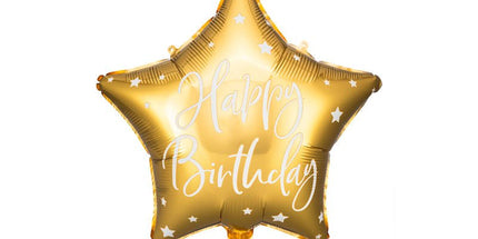 Balon folija - Zvezda, zlata barva