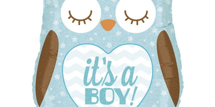 Balon folija holografski - It's a Boy, sova