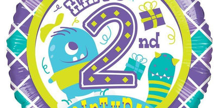 Balon folija - Happy 2nd Birthday
