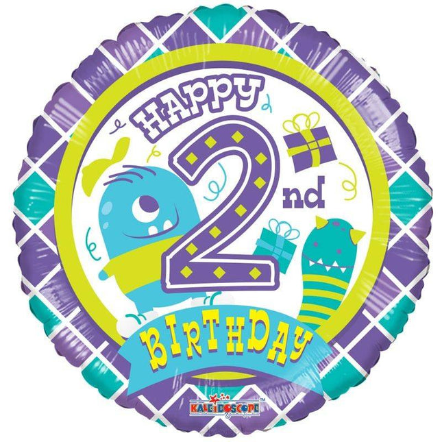 Balon folija - Happy 2nd Birthday