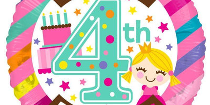 Balon folija - Happy 4th Birthday