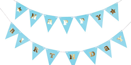 Viseč napis Happy Birthday, 300cm Baby Boy