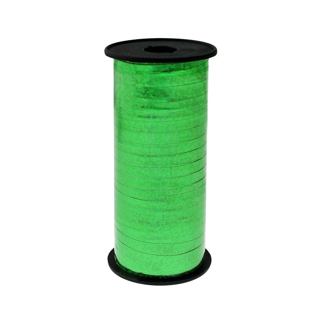 Trak za balone 92m, holografski, zelena barva